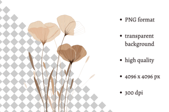 Download Watercolor Boho Wild Flowers Clipart - Wild flowers clipart Collection