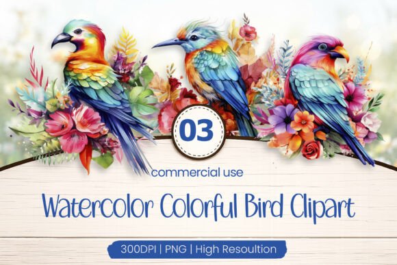 Download Colorful Bird Clipart PNG - Bird clipart Collection