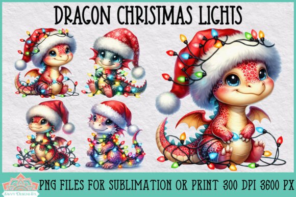 Download Dragon Christmas Lights Clipart - Christmas lights clipart Collection