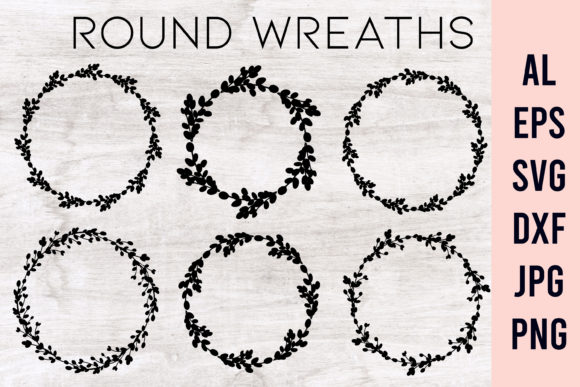 Download Floral Wreath, Easter Circle Frame Set - Floral wreath Collection