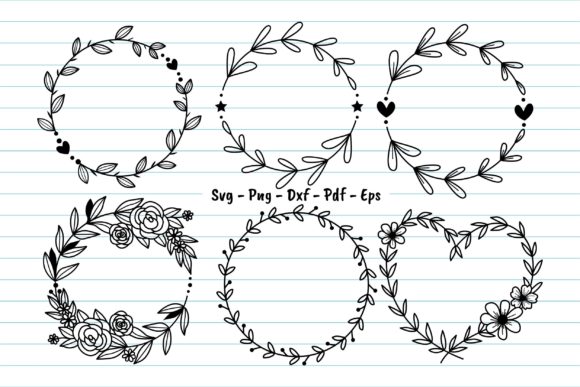 Download Floral Round Fram Svg, Floral Wreath Svg - Floral wreath Collection