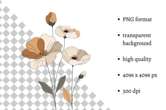 Download Watercolor Boho Wild Flowers Clipart - Wild flowers clipart Collection