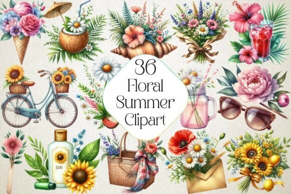 Download Floral Summer Sublimation Clipart - Premium Resources