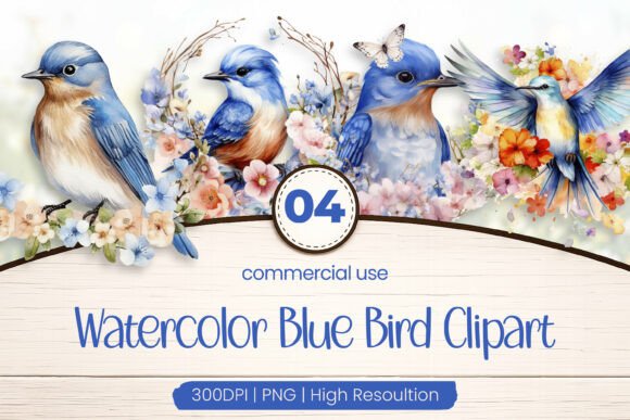 Download Blue Bird Clipart PNG - Bird clipart Collection